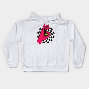 the devil eyes art Kids Hoodie